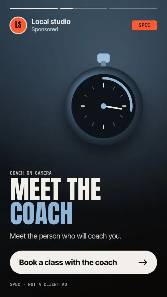 Spec still: Coaching, not posing